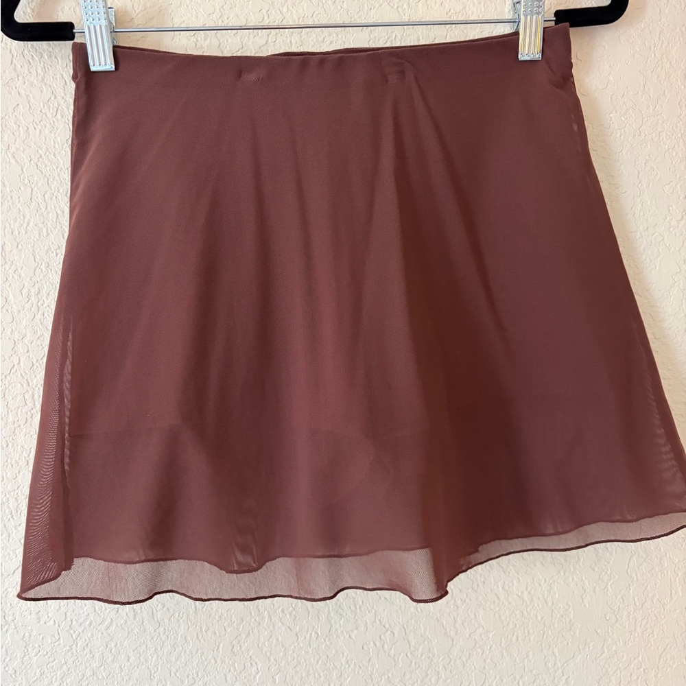 Los Angeles Apparel Brown Mini Skirt